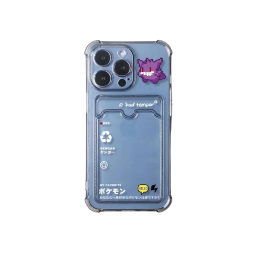 IPhone Cover - Transparent with Card Holder
