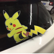 Pikachu Wiper Tail Car Sticker