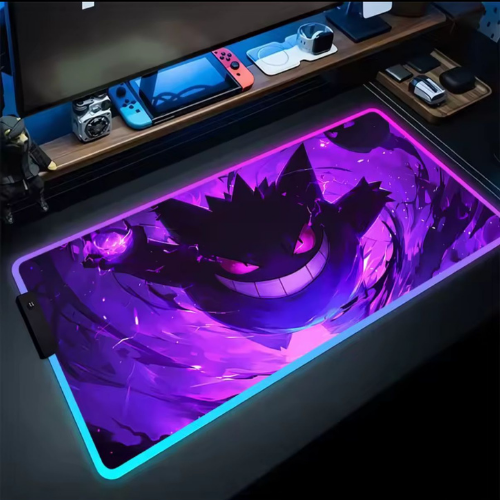 Pokémon RGB Mousepad - Gengar Purple Background