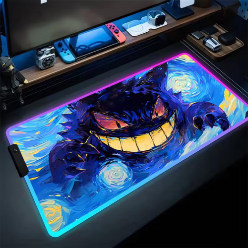 Pokémon RGB Mousepad - Gengar in The Starry Night Second Version